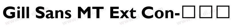 Gill Sans MT Ext Con字体转换